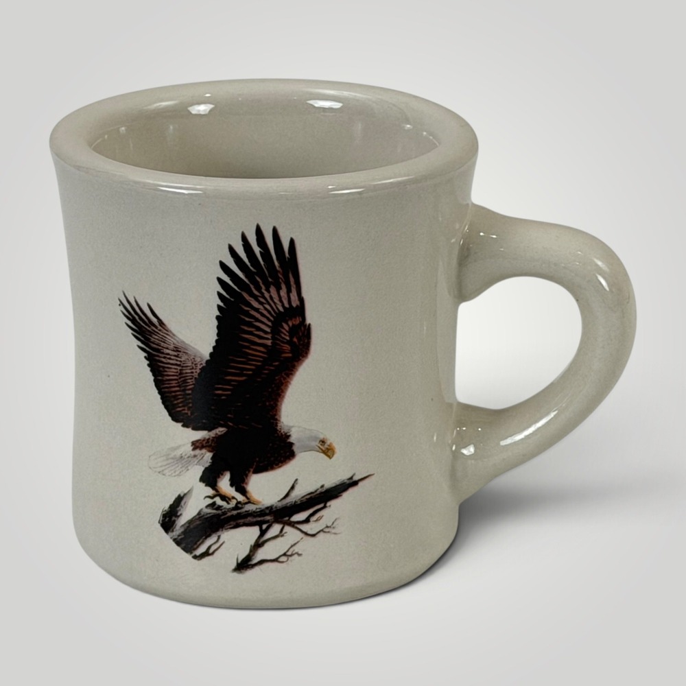 Bills Mug Shop Jacksonville Florida Bald Eagle Vintage Ceramic Diner Coffee Mug